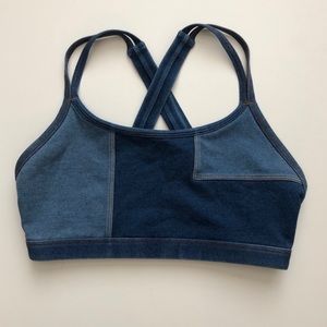 Lorna Jane denim look sports bra